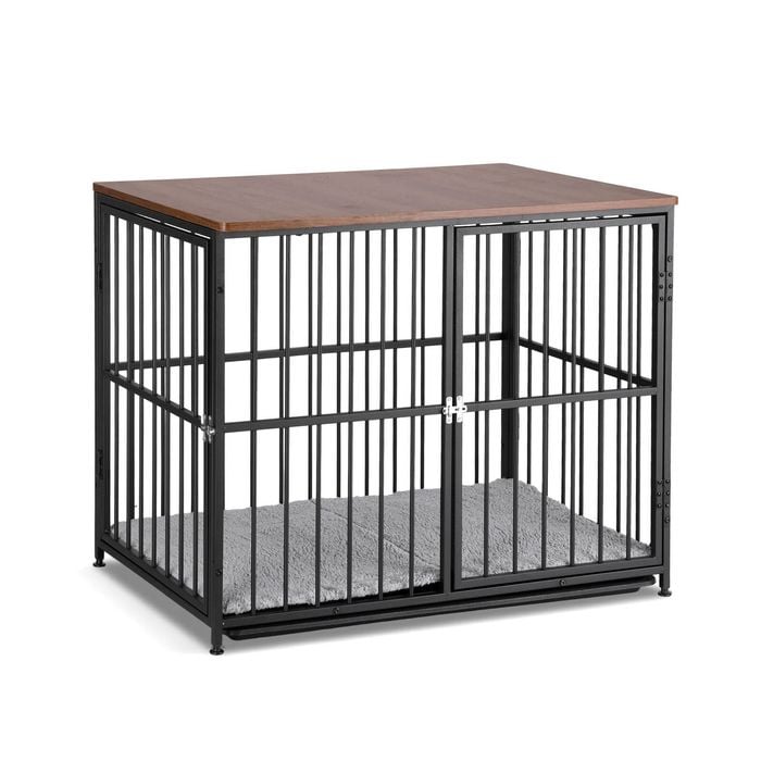I.pet Large Dog Crate Furniture 93cm Dog Cage Puppy Pet Wooden Black