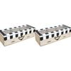 2PK LVD Cafe MDF/Glass 24cm Tea Box Home/Kitchen Organiser Rectangle Small