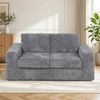 Ufurniture 162cm 2 Seater Sofa Wide-wale Corduroy Loveseat No Assembly Grey