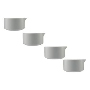 4x Maxwell And Williams Sauce Dish Pourer Porcelain White Microwave Safe 80ml