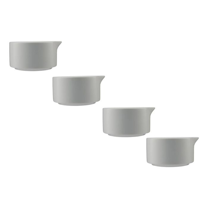 4x Maxwell And Williams Sauce Dish Pourer Porcelain White Microwave Safe 80ml