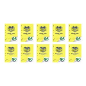 10x Spirax 121 Binder Book A4 8mm Ruled 96 Pages School Paper Notebook Yellow