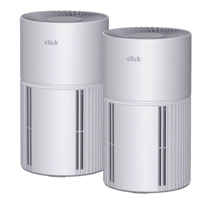 Click CADR 80 Air Purifier with HEPA Filter - Daul Pack