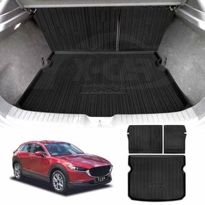 Boot Liner Back Seat Protector for Mazda CX-30 CX30 2019-Onwards All Weather Cargo Trunk Kick Mats