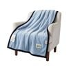 SOGA Blue Flannel Polyester Throw Blanket 200x230cm