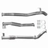 Ignite Exhausts Turbo Back For Toyota Landcruiser 76 Series V8 Wagon 3" No Cat With Hotdog Raw Aluminised Steel