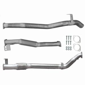 Ignite Exhausts Turbo Back For Toyota Landcruiser 76 Series V8 Wagon 3" No Cat With Hotdog Raw Aluminised Steel
