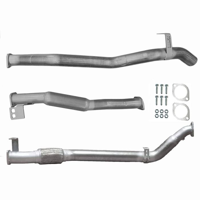 Ignite Exhausts Turbo Back For Toyota Landcruiser 76 Series V8 Wagon 3" No Cat With Hotdog Raw Aluminised Steel