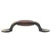 Prestige Bagged Beech And Antique Brass Curved Wood Handle