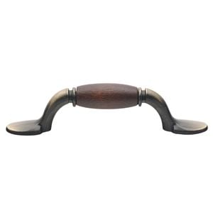 Prestige Bagged Beech And Antique Brass Curved Wood Handle