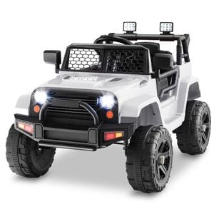 Costway 12v Remote Kids Ride On Truck White