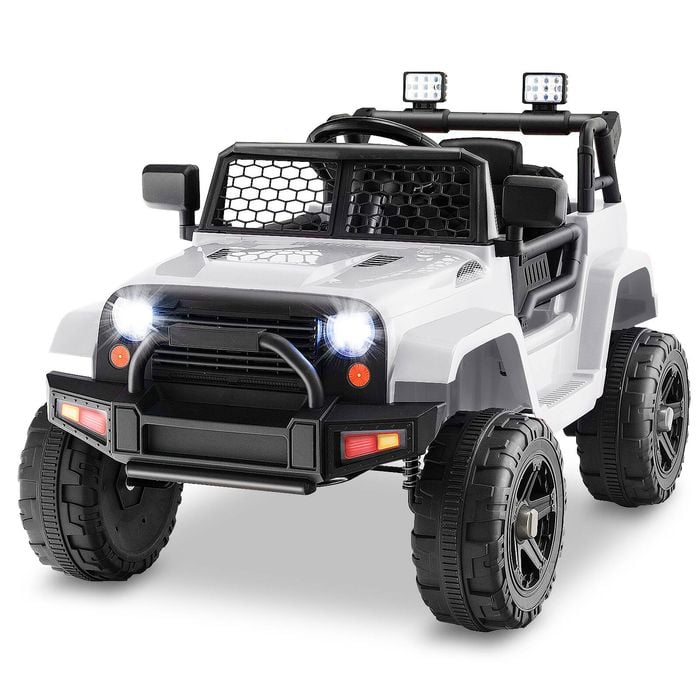 Costway 12v Remote Kids Ride On Truck White