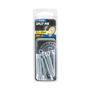 Zenith 4.0 x 40mm Zinc Plated Split Pin - 15 Pack