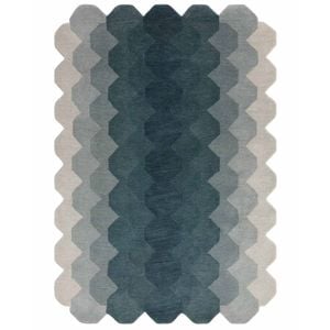 The Rug Connection Asiatic Hive Teal 290x200cm - Large Hand Tufted Wool Indoor Floor Rug