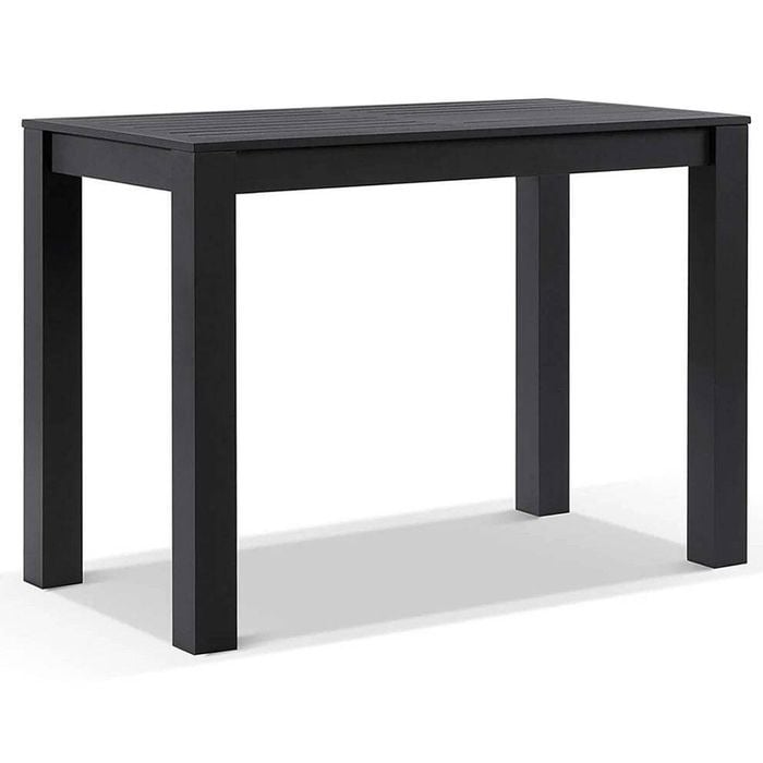 Santorini Outdoor Aluminium 1.5M Rectangle Bar Table Black