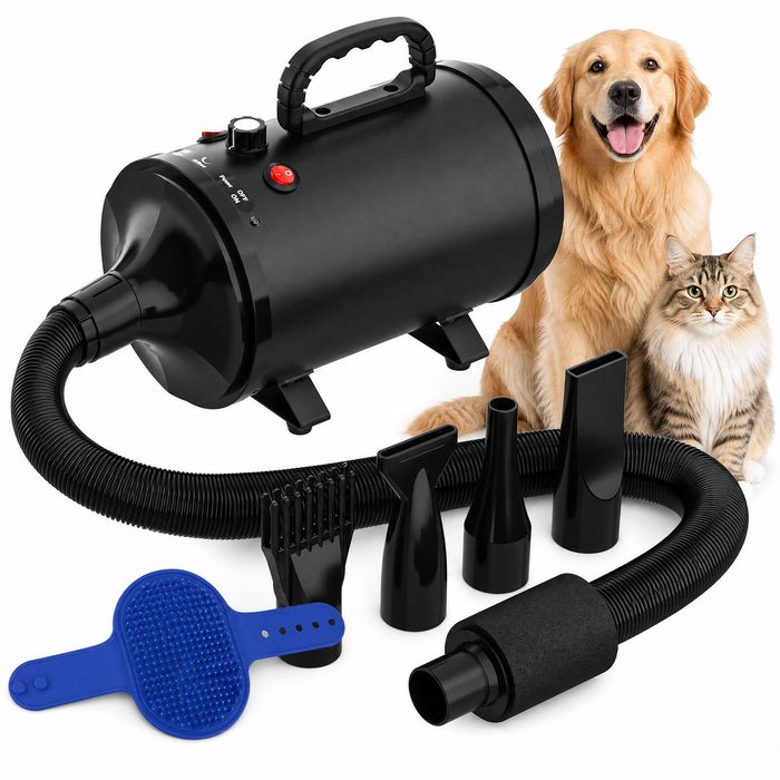 Advwin Pet Hair Dryer Dog Cat Grooming Speed Adjustable