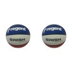 2PK Regent Swish Basketball Indoor/Outdoor Kids Toy Size 7 Red/White/Blue