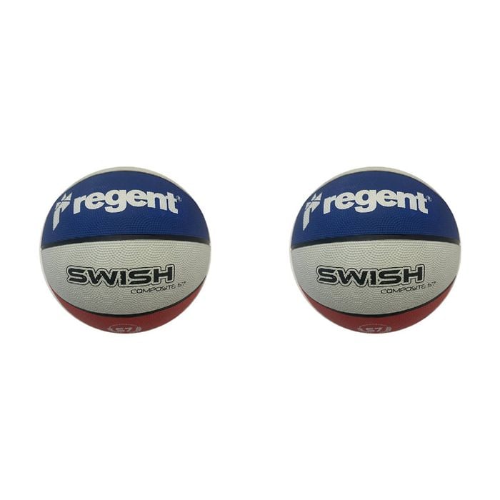 2PK Regent Swish Basketball Indoor/Outdoor Kids Toy Size 7 Red/White/Blue