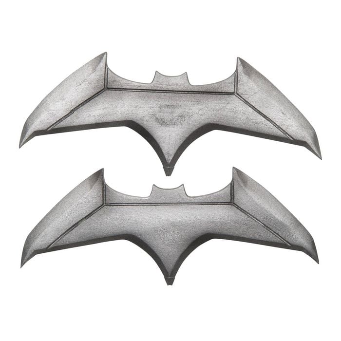 DC Batman Batarangs, Silver Superhero Toy Weapons for Costume Play – 2 Pack, One-Size