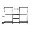 Everfit Golf Bag Storage Golfing Equipment Rack Holds 2 Bags 16 Clubs