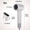 Hair Dryer Lightweight Anion High Speed Quick Dry Electric Led 1800w White - White
