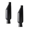 SOGA 2X 14x52cm Tall Ceramic Vase Set