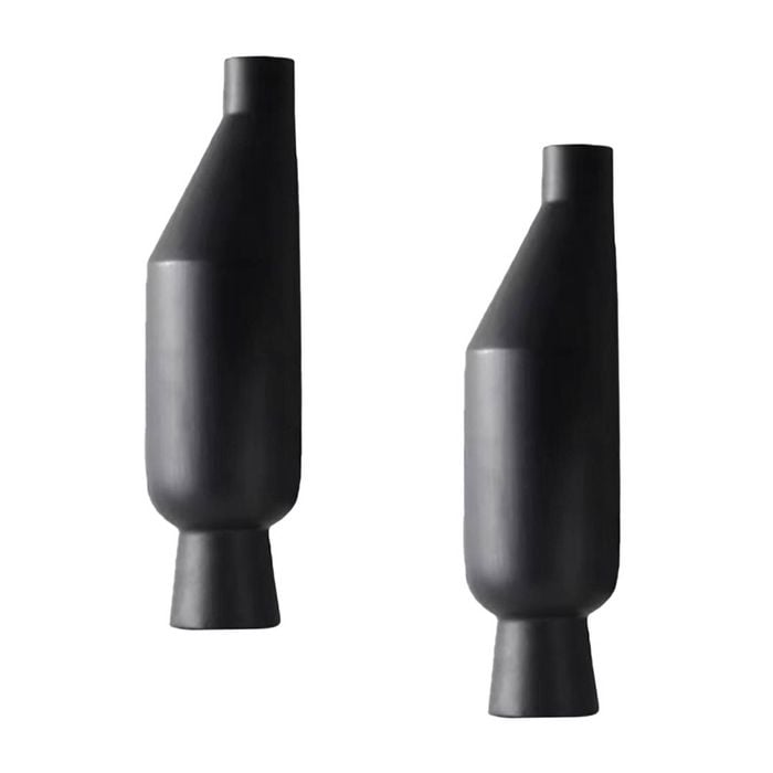 SOGA 2X 14x52cm Tall Ceramic Vase Set