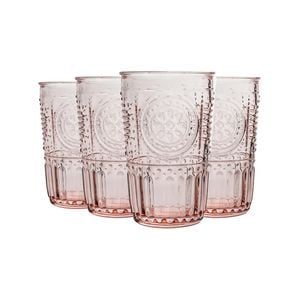 Bormioli Rocco Romantic Ridged Tumbler Glasses Set - 305ml - Pack Of 12