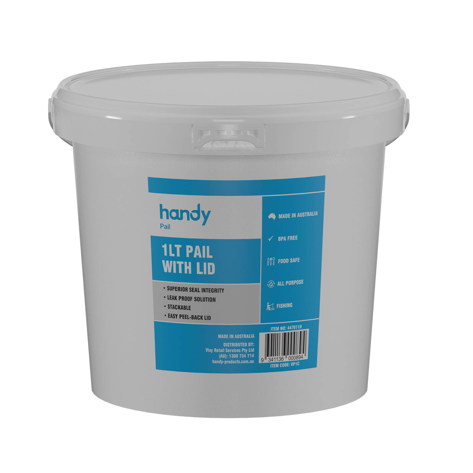 Handy 1.1L Pail Bucket With Lid product image