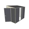 Build-a-Shed 1.5 x 2.3 x 2m Hinged Door Tunnel Shed with Sliding Side Door - Grey