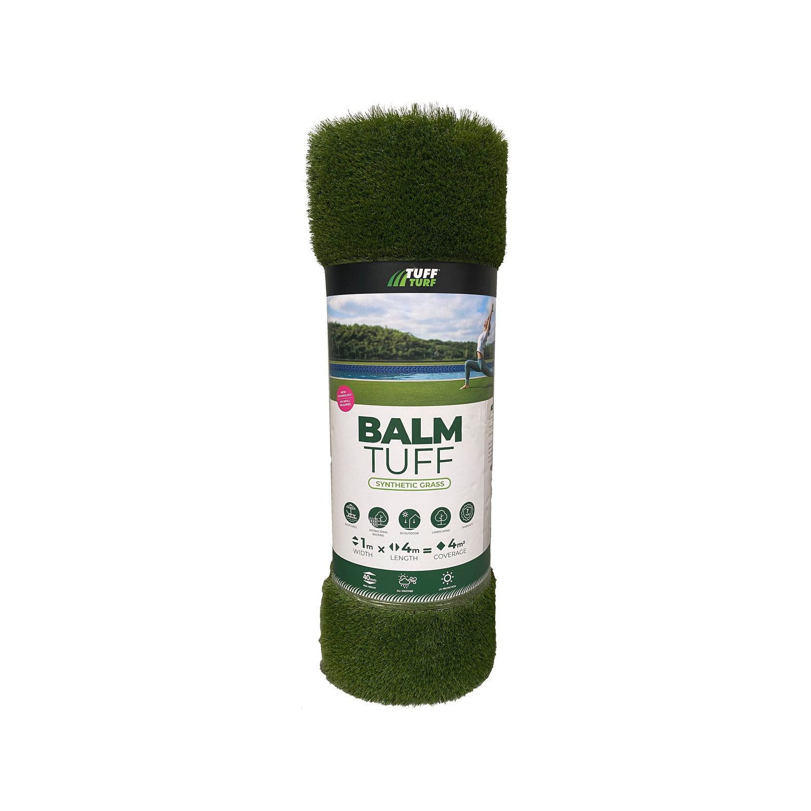 Tuff Turf 1 x 4m 40mm Pile Balm Tuff Synthetic Turf Bunnings Australia