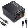 Digital SPDIF Coaxial Toslink to Analog RCA L/R Adapter Converter with Optical Cable for Xbox