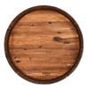 Cerve Wine Barrel Top Serving Tray/ Grazing Board Platter Serveware 60x60cm