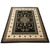 The Estate Collection 160 x 225cm Black Antalya Classical Rug
