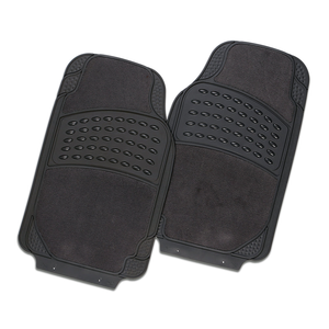 MyCar Colossus 2-Piece Car Mat - Grey [Rubber/Carpet]