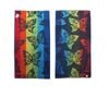 Bloomington Imperfect Set of 4 Light Thin Reversible Jacquard Terry Beach Towels 76x152cm Butterfly