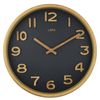 Leni Tilia Silent Sweeping Home Wall Clock 25.5cm Black