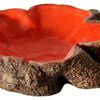 Aqua One Hermit Crab Tree Stump Bowl Orange Large 14x10x3cm (37173or)
