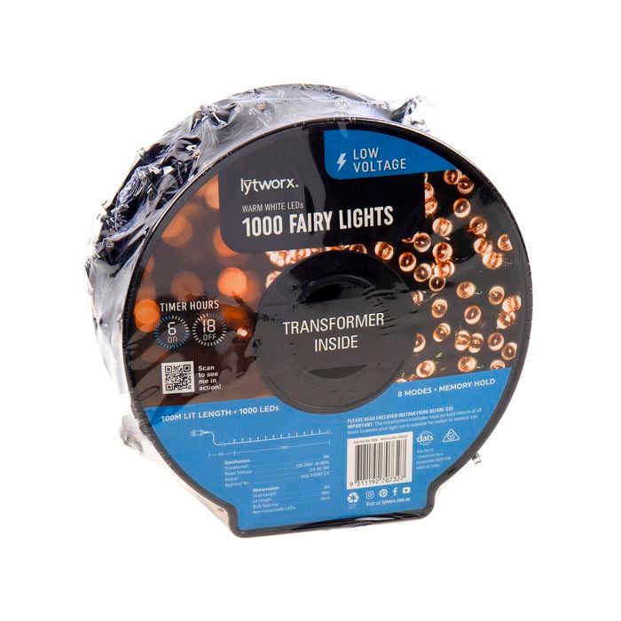 Lytworx Warm White Fairy Lights - 1000 Pack