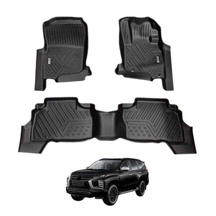 AUSGO Car Floor Mats for Mitsubishi Pajero Sport 2015-Onwards All-Weather Floor Liners