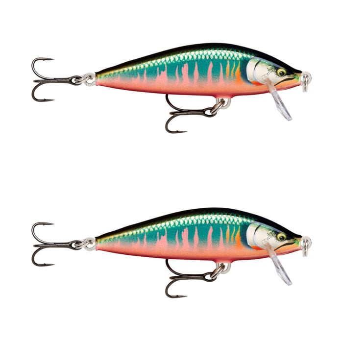 2x Rapala 7.5cm Countdown Sink Hardbody Balsa Fishing Lures - Gilded Oikiwa