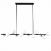 Eli & Co. Lighting Mid-Century 15 Globe Linear Pendant Ceiling Light 1.5m - Black