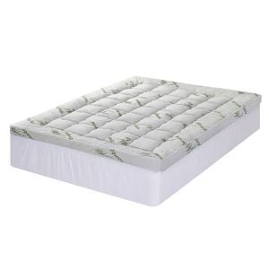 Giselle 11cm Bamboo Fabric Pillowtop Topper 1500gsm Queen
