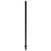 ProtectorAl 50 x 50 x 2100mm Black Aluminium Pool And Garden In-ground Fence Post With Cap