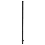 ProtectorAl 50 x 50 x 2100mm Black Aluminium Pool And Garden In-ground Fence Post With Cap