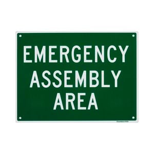 Sandleford 300 x 225mm Emergency Assembly Point Plastic Sign