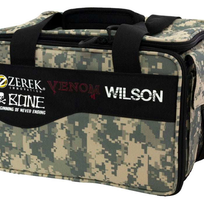Wilson Small Digi Camo Series Fishing Tackle Bag with Three Fishing Tackle Trays