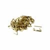 Everhang 8kg Brass Plated Picture Hanging Angle Drive Hook - 100 Pack