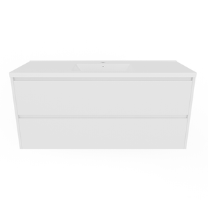 Forme 1200mm White Razor Wallhung Vanity With Porcelain Top