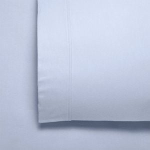 Bianca Fletcher Cotton  Flannelette Sheet Set Steel Blue - Double Bed